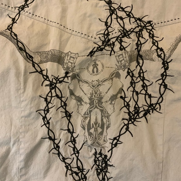 Cowboy Up men’s western pearl snap button down. Size L - Picture 1 of 7